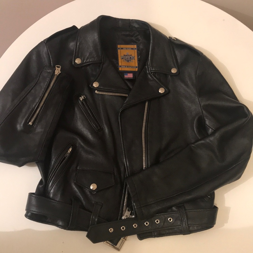 SCHOTT NYC motorcycle jacket. genuine leather